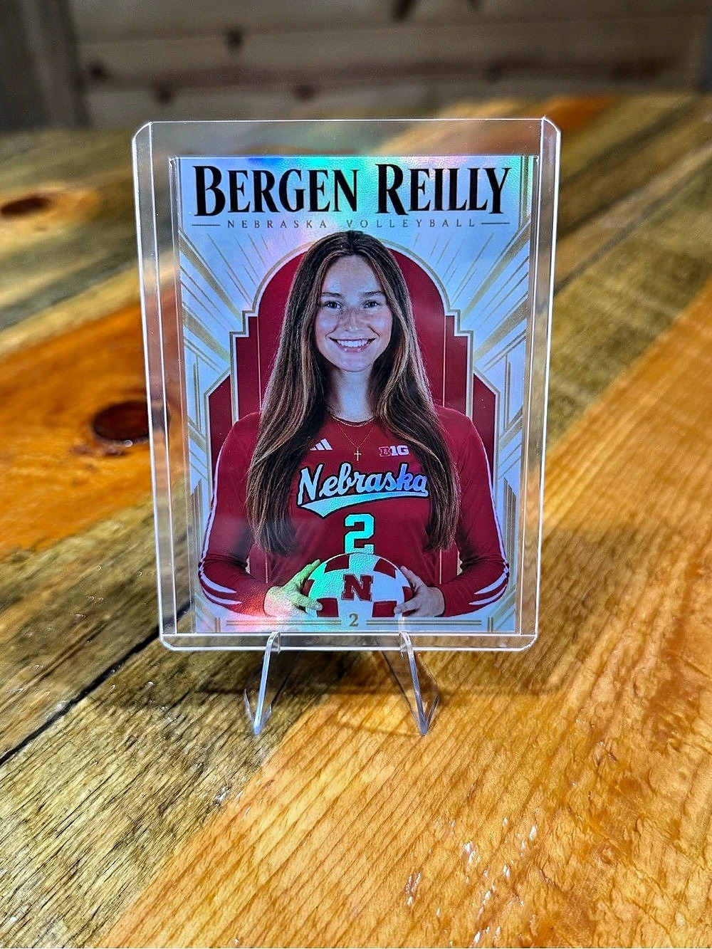 Bergen Reilly Nebraska Cornhuskers Volleyball Custom Trading Card